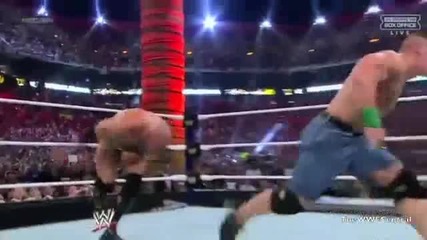 The Rock vs John Cena - Wrestlemania 28 - Highlights Hd