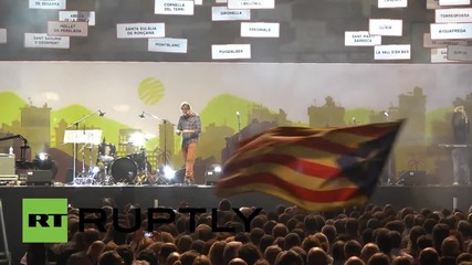 Хиляди на митинг за независимостта на Каталуния