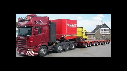 Convoi Exceptionnel With Scania Truck`s 