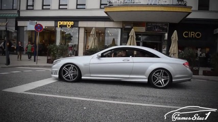 звук и бърнаут Mercedes Cl 63 Amg