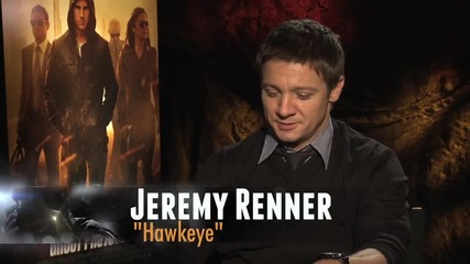 Звездата Джеръми Ренър говори за филма си Отмъстителите (2012)