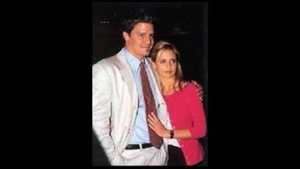 sarah michelle gellar and david boreanaz -buffy and angel