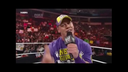 wwe John Cena raps for The Rock 