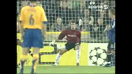 Nedved Vs Brugge - Гол От Пряк Свободен