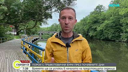 Порои с гръмотевични бури през почивните дни