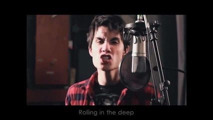 Rolling In The Deep - sam Tsui + Tyler Ward Cover [lyrics]