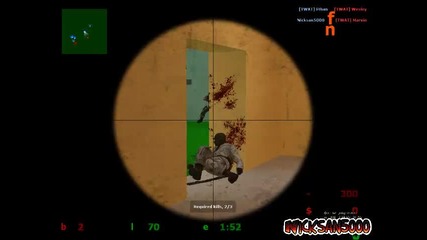 Counter Strike Source Gun Game with bots - My Gameplay 