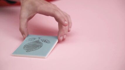DIY Rubber Stamps: Custom-stamped fabric