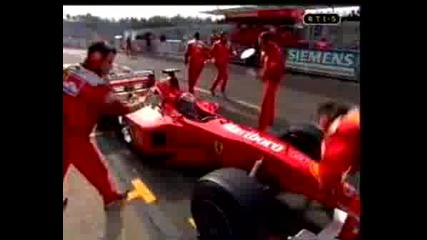 Ferrari F1 Pit Crash