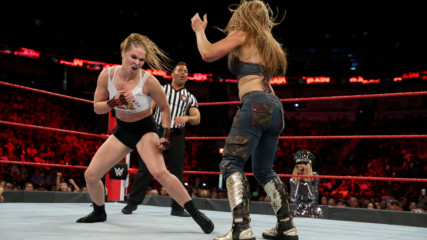 Ronda Rousey & Natalya vs. Alexa Bliss & Mickie James: Raw, Sept. 10, 2018