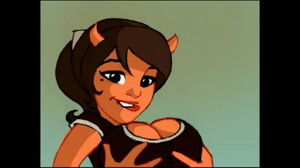Devil Girl Boob Squeeze - Animation 