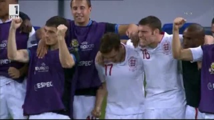 24.6.2012 Англия-италия 0-0 след дузпи 2-4 Евро 2012 1/4 финал репортаж Бнт най-доброто