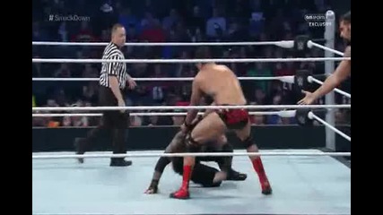 Русев и Дел Рио срещу Роман Рейнс и Дийн Амброуз - Wwe Smackdown - 04.02.16