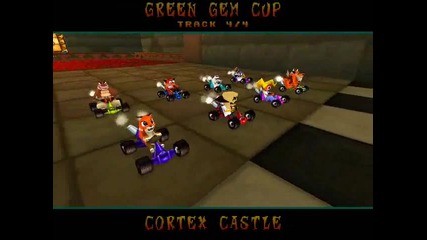 Crash Team Racing - Area Gem Stone Valley - Green Gem Cup [part 2] - Green Gem