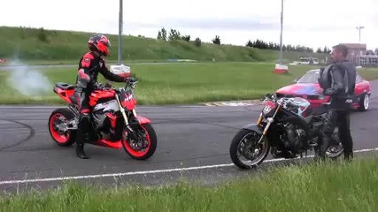 Drift Moto vs Auto [торнадо дъх на бензин...]