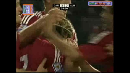 Denmark - Albania 3 - 0 (3 - 0,  1 4 2009).flv