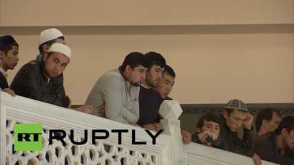 Russia: Muslims celebrate Eid al-Adha in the new Moscow Cathedral Mosque