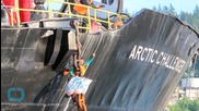 Woman Hanging on Shell Ship Since Friday Ends Drill Protest