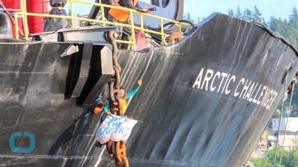 Woman Hanging on Shell Ship Since Friday Ends Drill Protest