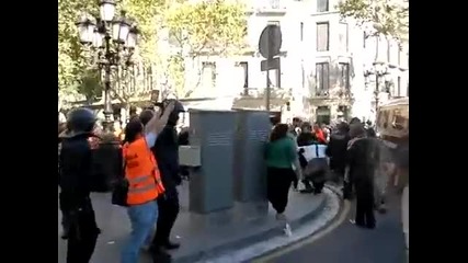 Riots in Barcelona - 29 September 2010 