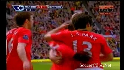 Man Utd 1 - 1 Liverpool (goal Rooney) 
