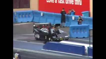 Lamborghini кола за Драг удря стената на пълни обороти 18.2.2011