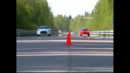 Dragtimes.info Nissan Gtr vs Chevrolet Corvette