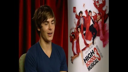 Zac Efron interview discussing kissing scene