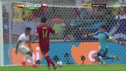 Испания отпаднаха с 2:0 от Чили!