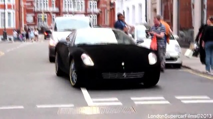 Ferrari в черно кадифе по улиците на Лондон !