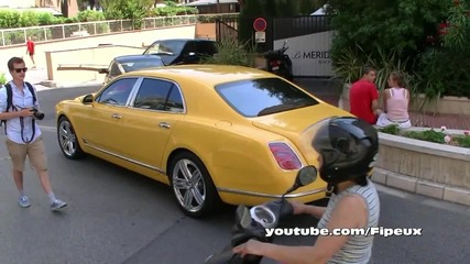 Yellow Bentley Mulsanne + Combo in Monaco !
