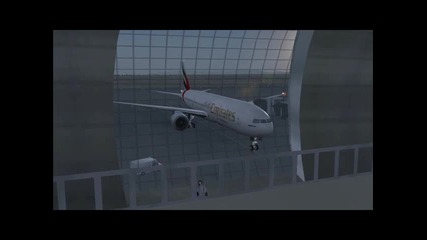 Fs9: Emirates Boeing 777 Arrival at Dubai 