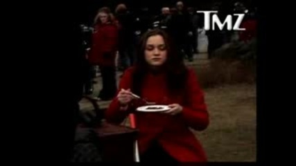 Leighton Meester Shootsing Gossip Girl 07.01.2009