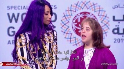 Sasha Banks and Chaica visit WWE Wal3ooha: Wal3ooha, 6 December, 2018