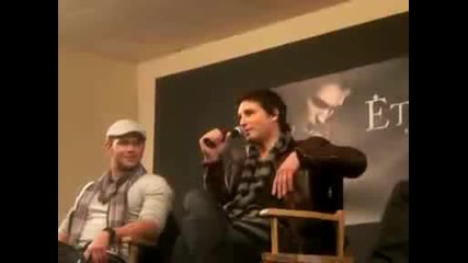 Peter Talks About What Did He Whisper In Robs Ear When Carlisle Bites Edward