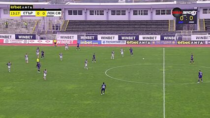 Етър - Локомотив София 0:0 /първо полувреме/