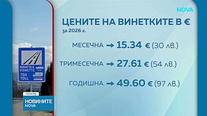 Колко ще ни струват винетките в евро