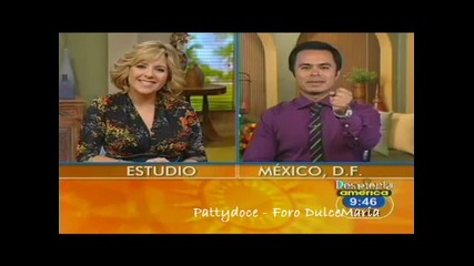 Dulce Maria graba los promocionales de Ma 3 (gylf y Da) 