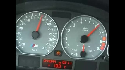 E46 M3 acceleration 0 - 220 