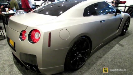 2010 Nissan Gt-r with Matte Grey Wrap - 2014 New York Auto Show