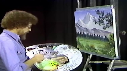 S01 Радостта на живописта с Bob Ross E08 - тиха долина ღобучение в рисуване, живописღ