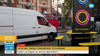 Музика, ретро автомобили и гейминг игри на фестивала "Улица станционна” в Пловдив