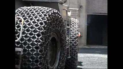 pewag tire_tyre protection chains in hot slag operation