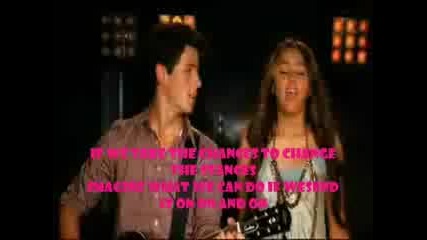 jonas brothers selena miley demi send it on