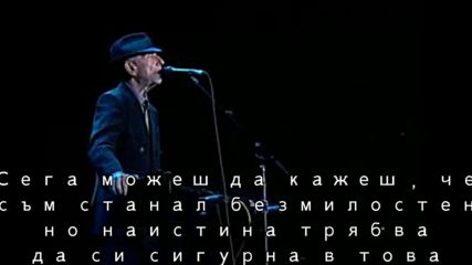 превод Leonard Cohen - Introduction and Tower of Song / live in london