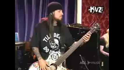 Korn Falling away from me Aol acoustic session 06 