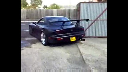 mazda rx7 titanium exhaust sound
