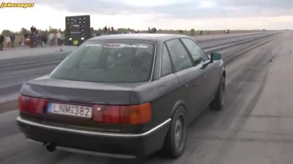 Audi 80 Turbo vs Fiat Uno Turbo