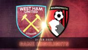 West Ham United vs. Bournemouth - Condensed Game