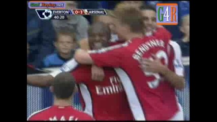 Everton - Arsenal 0 - 3 (1 - 6,  15 8 2009)